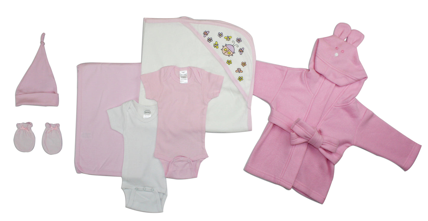 Essential Newborn Baby Girl 7 Piece Layette Set LS_0011