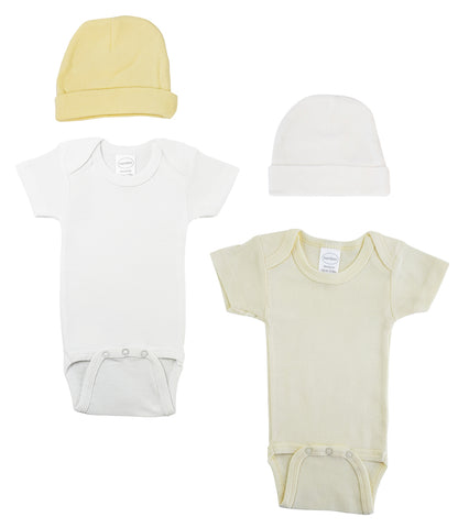 Unisex Baby 4 Pc Layette Sets NC_0410