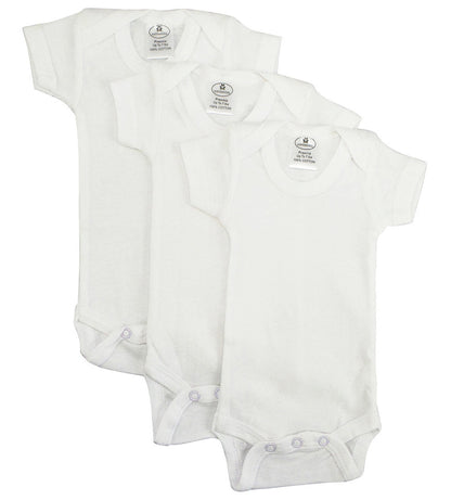 White Short Sleeve One Piece 3 Pack 001PreemiePack