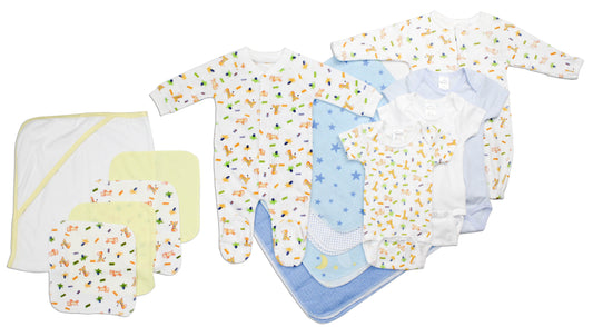 Newborn Baby Boy 14 Pc Layette Baby Shower Gift Set LS_0025