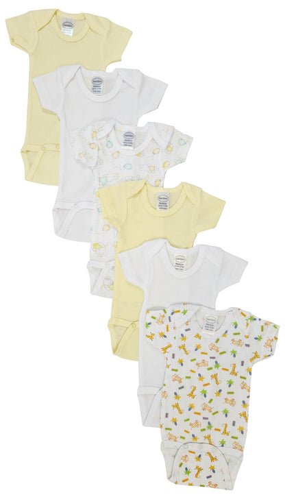 Unisex Baby 6 Pc Bodysuits NC_0436