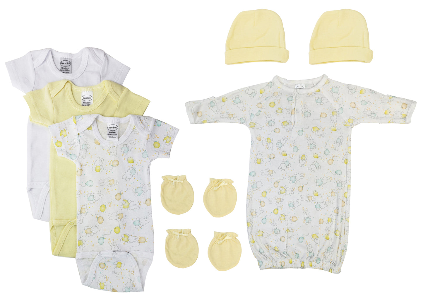 Unisex Baby 10 Pc Layette Sets NC_0444