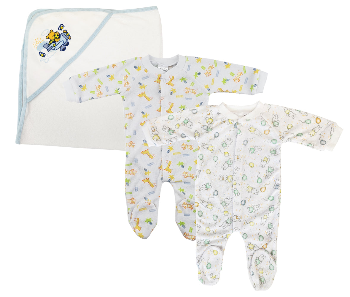 Boy Closed-toe Sleep & Play (Pack of 3 ) NC_0721