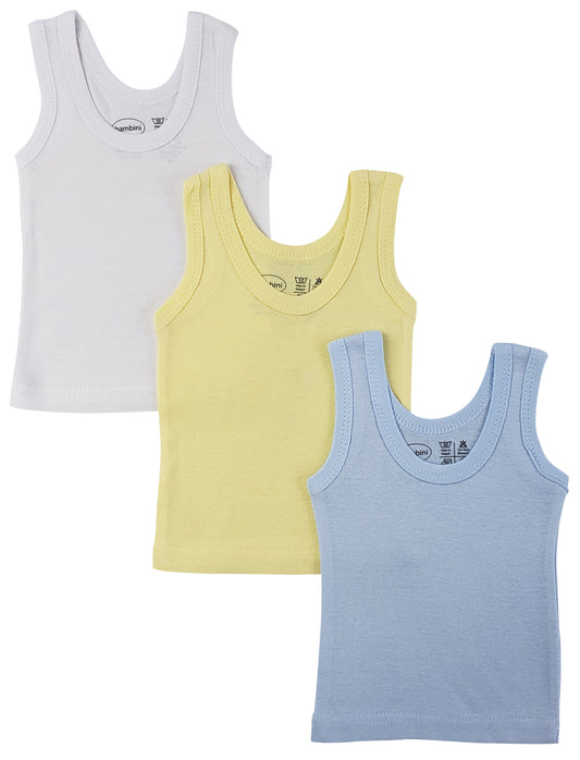 Boys Pastel Tank Top 3 Pack 035Pack