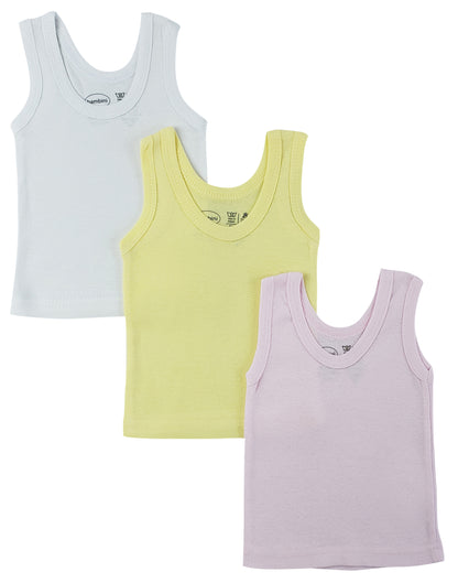 Girls Pastel Tank Top 3 Pack 036Pack