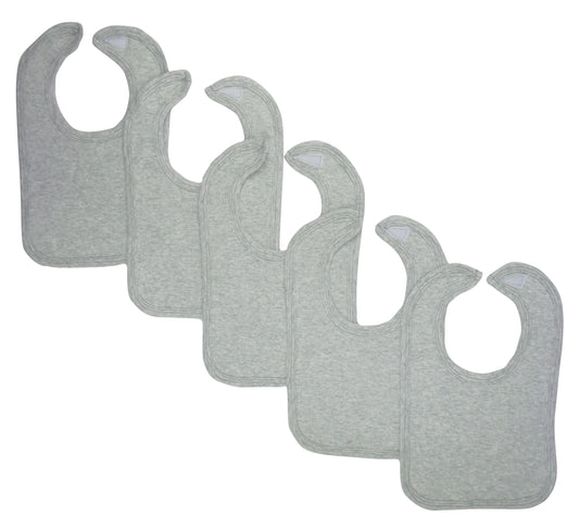 Grey Baby Bibs (Pack of 5) 1023.Grey.5