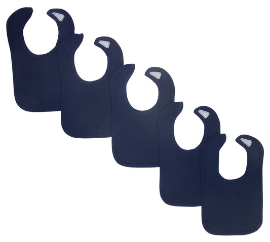 Navy Baby Bibs (Pack of 5) 1023.Navy.5