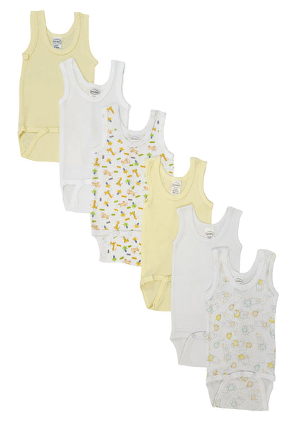 Unisex Baby 6 Pc Onezies and Tank Tops NC_0510