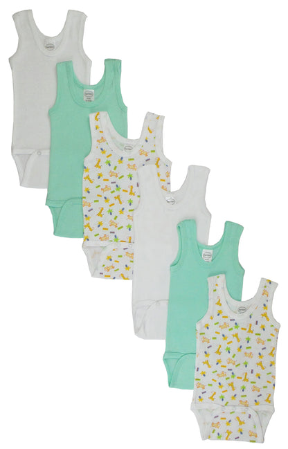 Boys Printed Tank Top 6 Pack 109_109