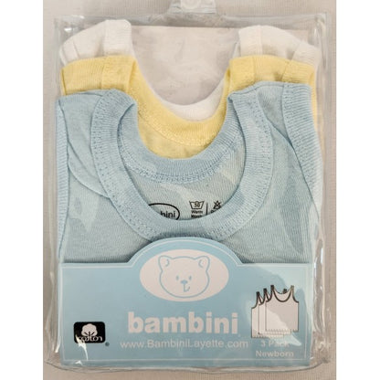 Bambini Boys Pastel Tank Top 3 Pack 035Pack