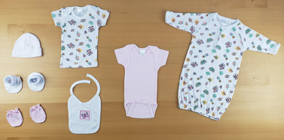 Newborn Girls 7 Pc Baby Shower Gift Set LS_0651