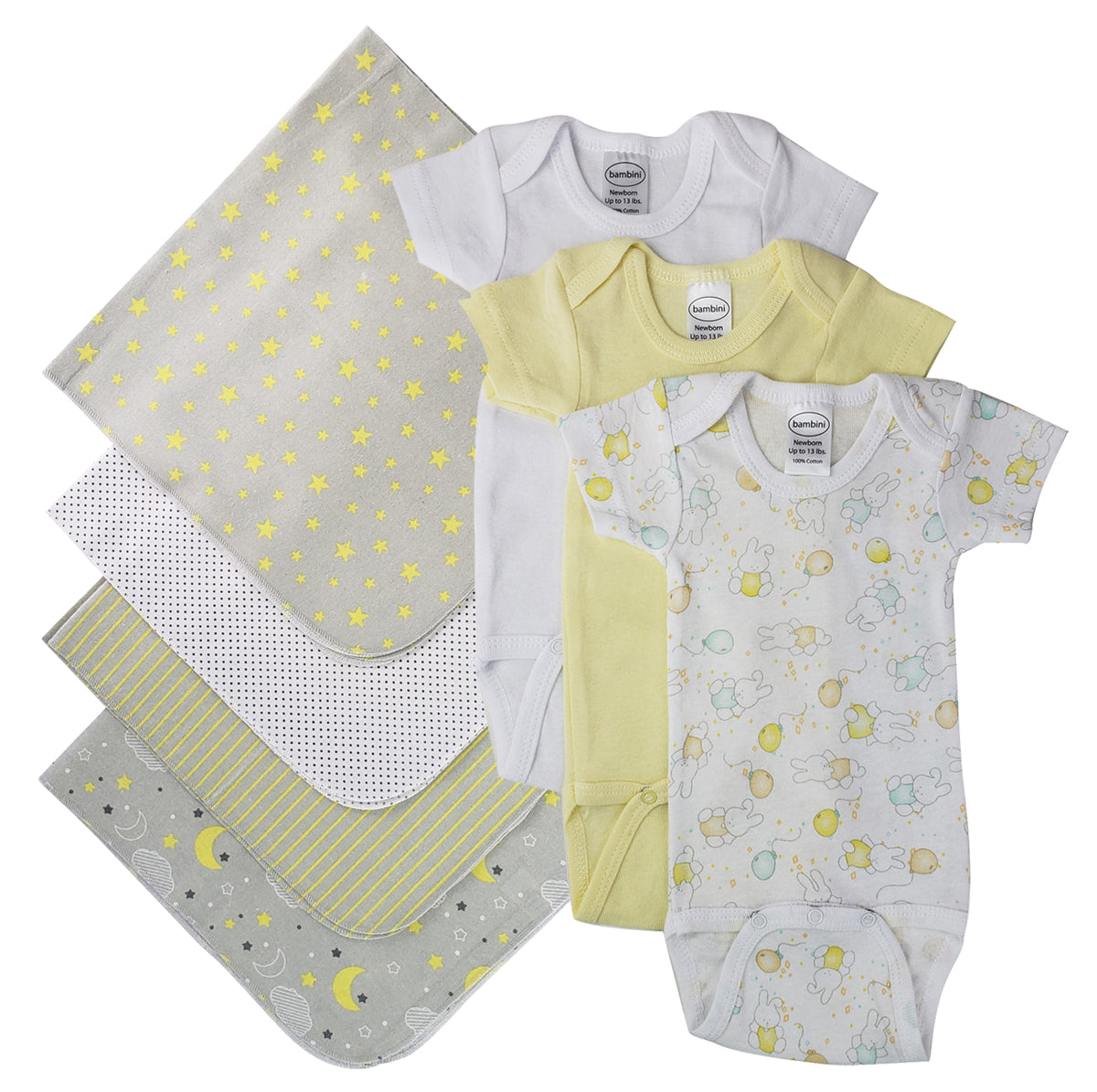 Unisex Baby 7 Pc Layette Sets NC_0544