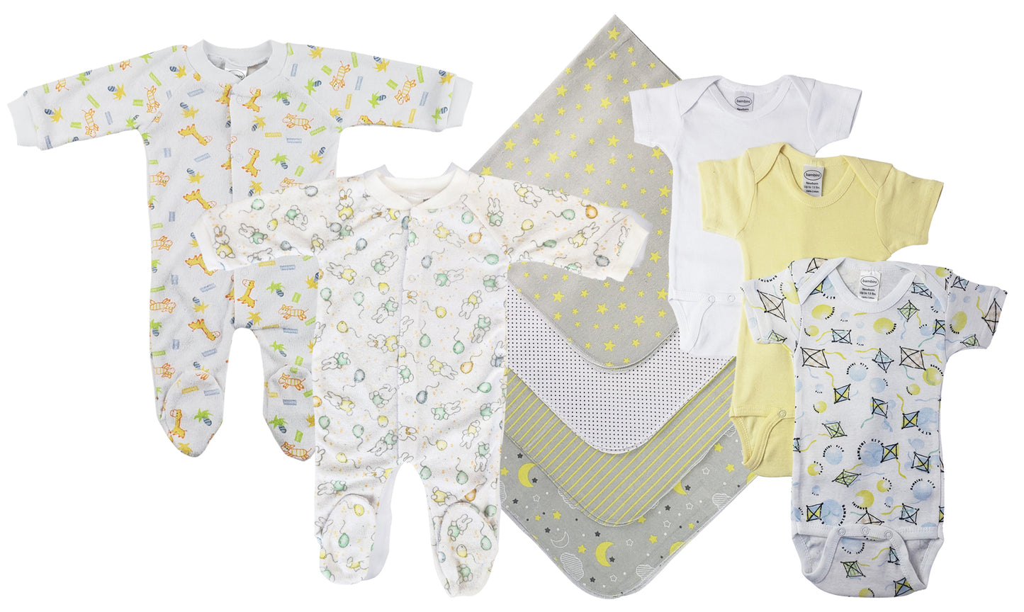 Unisex Baby 9 Pc Layette Sets NC_0555