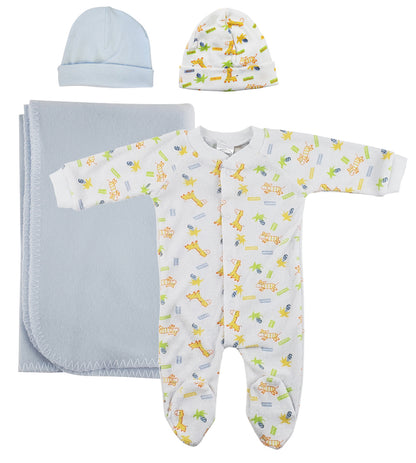 Boy Newborn Baby 4 Pc Layette Sets NC_0952