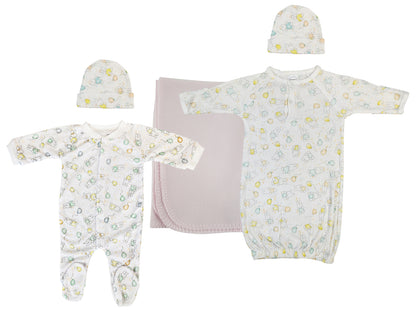 Girls Newborn Baby 5 Pc Layette Sets NC_0958