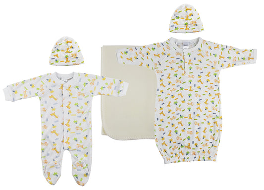 Unisex Newborn Baby 5 Pc Layette Sets NC_0975