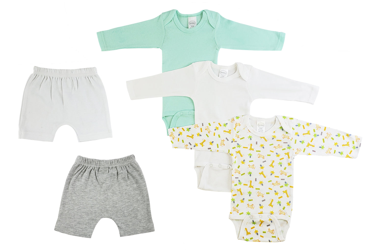 Infant Boys Long Sleeve Onezies and Shorts CS_0338