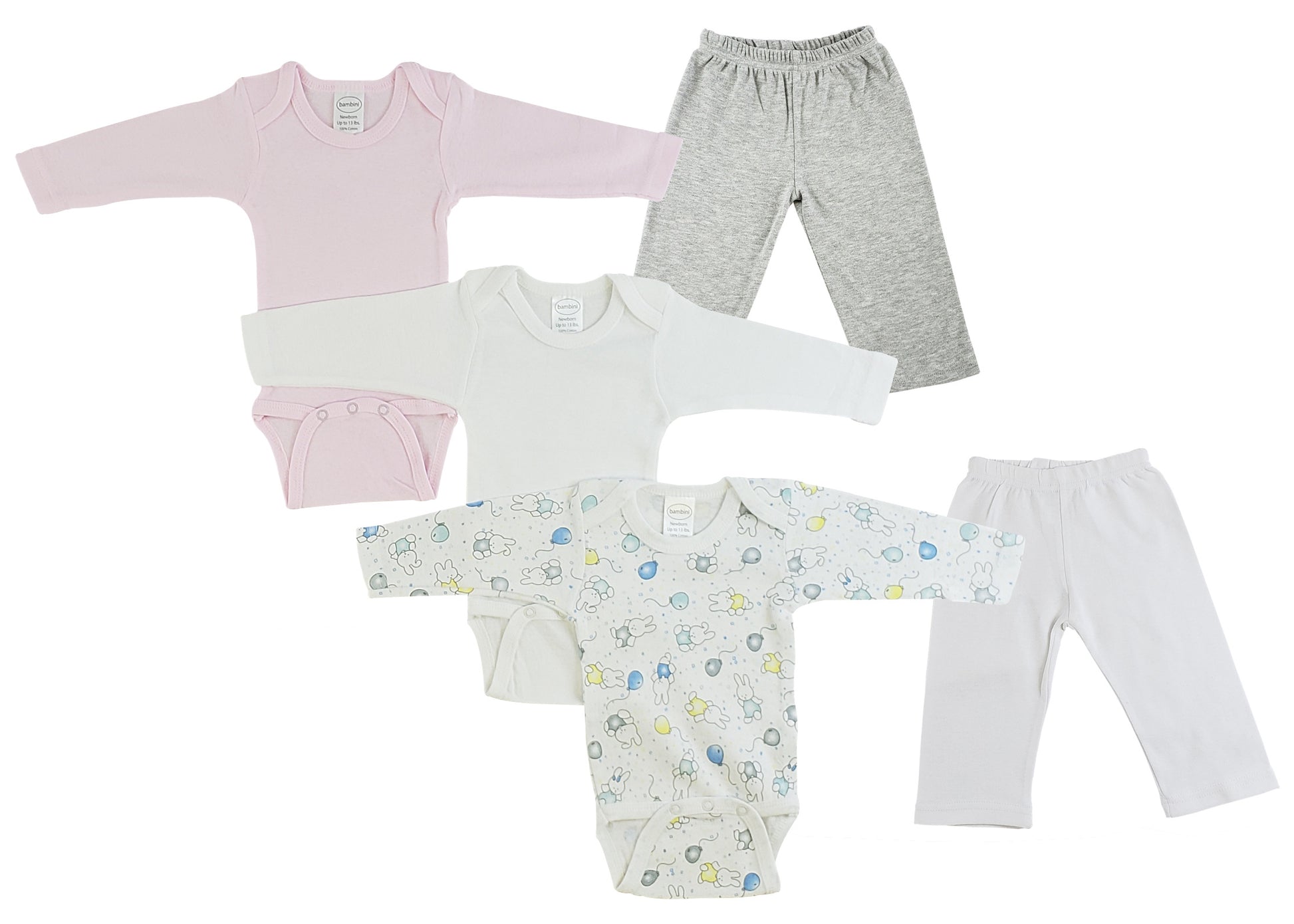 Infant Girls Long Sleeve Onezies and Track Sweatpants CS_0467