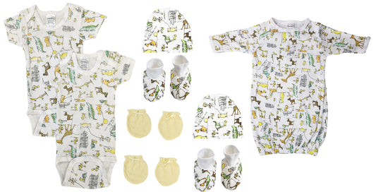 Unisex Newborn Baby 9 Pc Layette Sets NC_0570