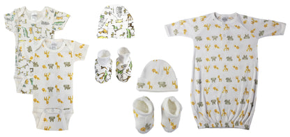 Unisex Newborn Baby 7 Pc Layette Sets NC_0577