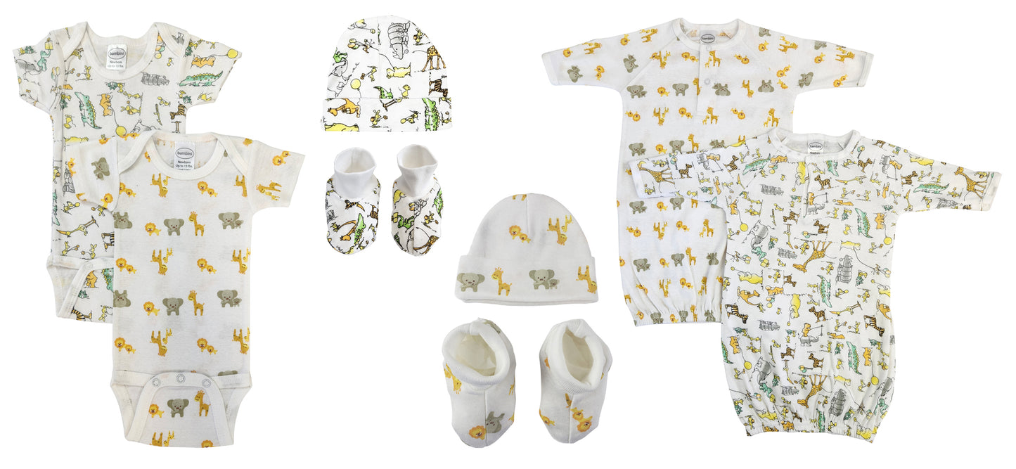 Unisex Newborn Baby 8 Pc Layette Sets NC_0579