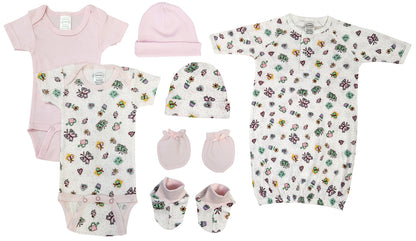 Newborn Baby Girl 7 Pc Layette Sets NC_0601