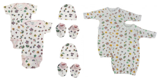 Newborn Baby Girl 8 Pc Layette Sets NC_0621