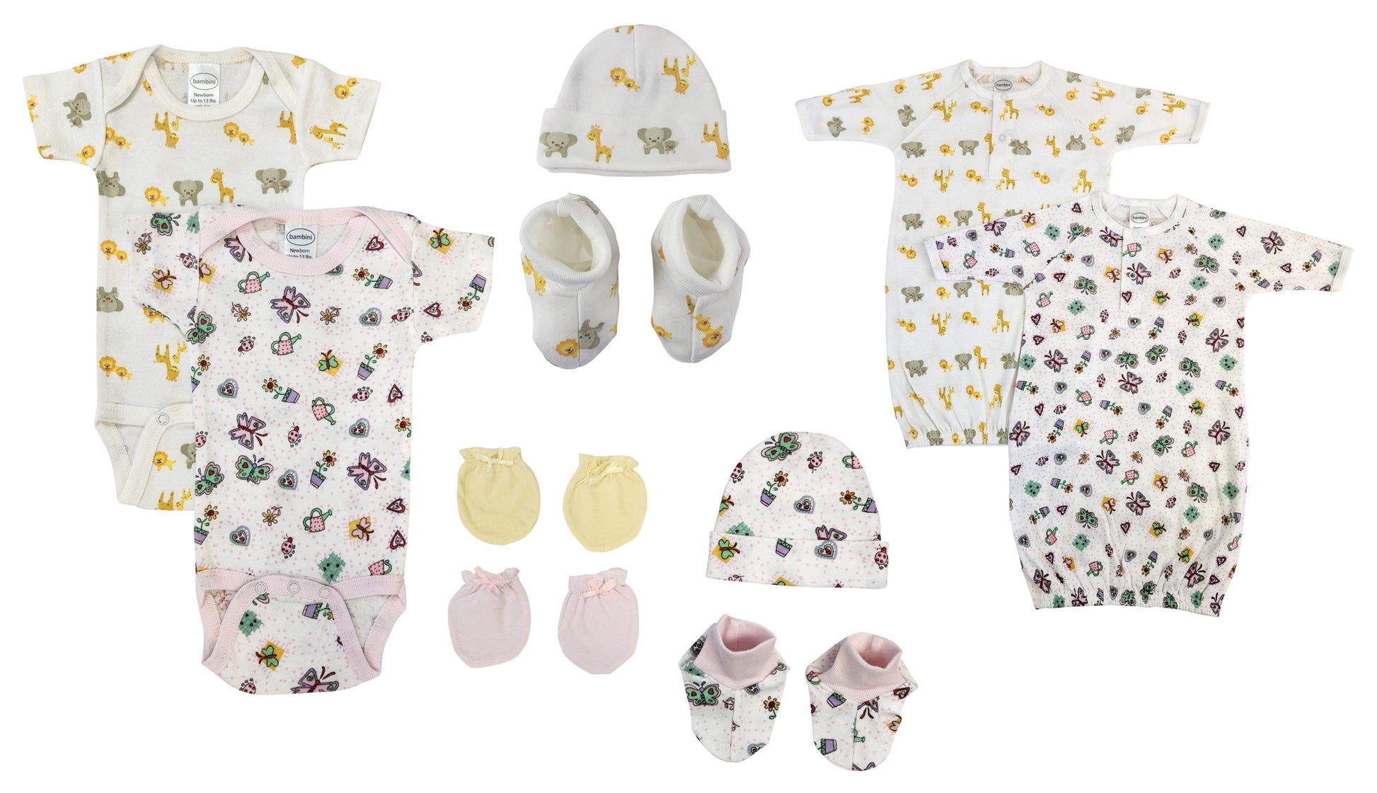 Newborn Baby Girl 10 Pc Layette Sets NC_0633