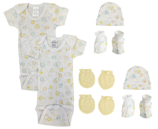 Unisex Newborn Baby 8 Pc Layette Sets NC_0658