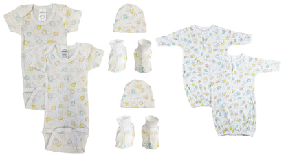 Unisex Newborn Baby 8 Pc Layette Sets NC_0661