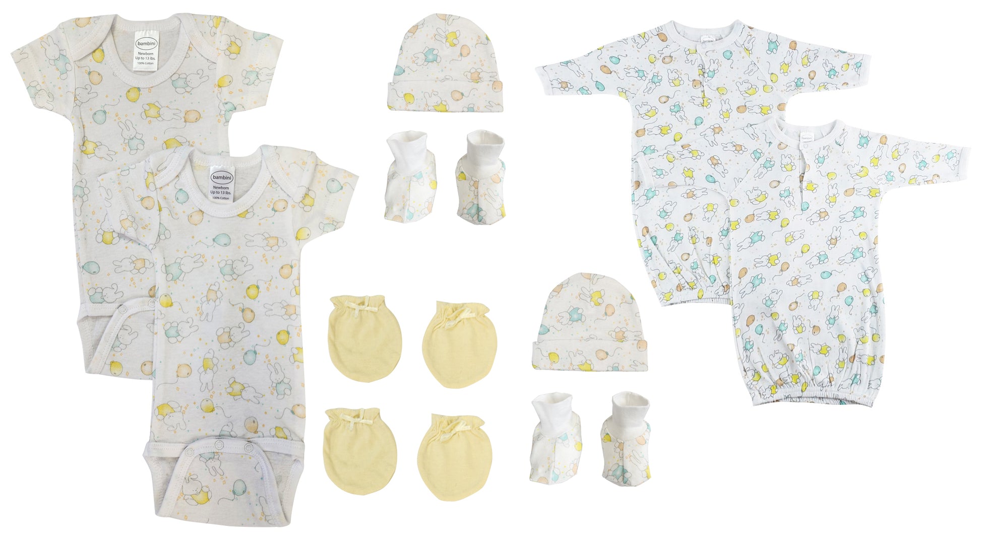 Unisex Newborn Baby 10 Pc Layette Sets NC_0662