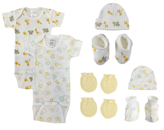 Unisex Newborn Baby 8 Pc Layette Sets NC_0664