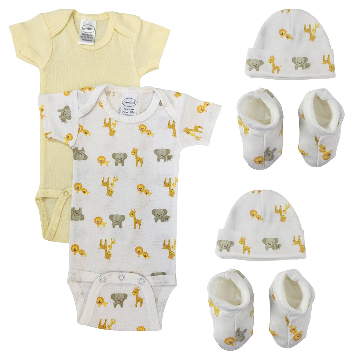 Unisex Newborn Baby 6 Pc Layette Sets NC_0685