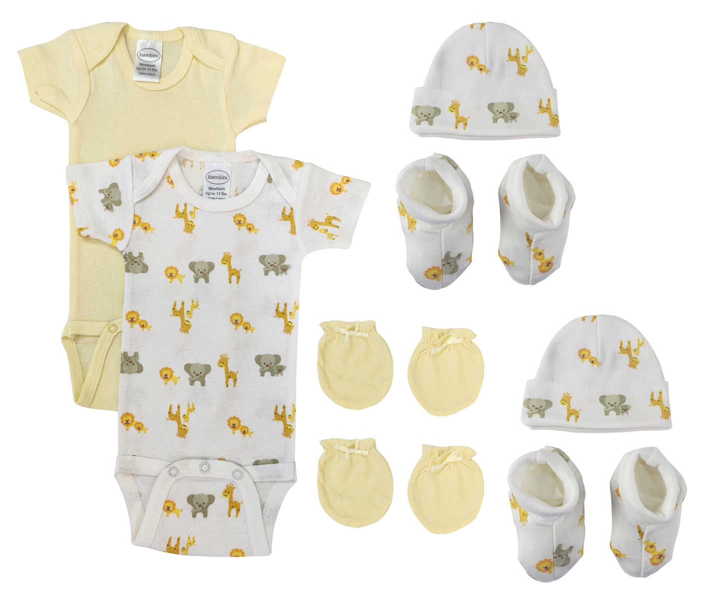 Unisex Newborn Baby 8 Pc Layette Sets NC_0686