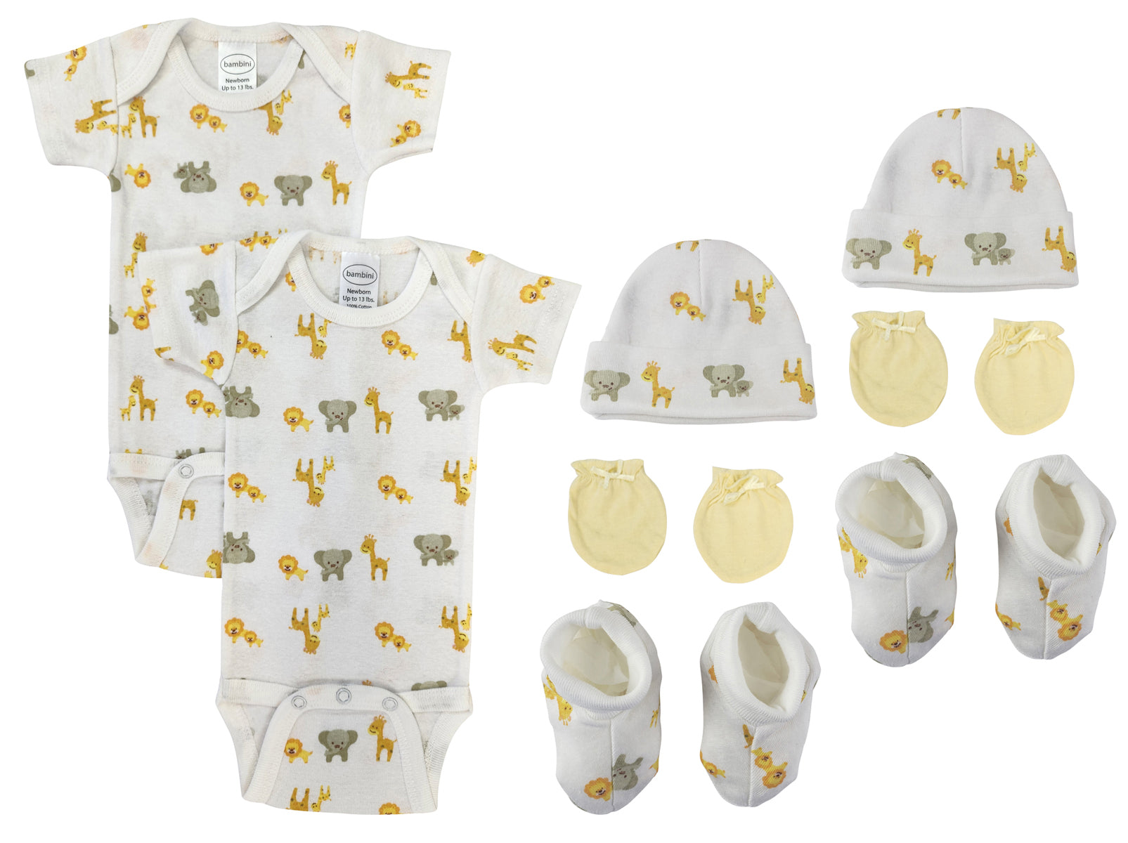 Unisex Newborn Baby 8 Pc Layette Sets NC_0692