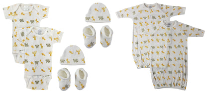 Unisex Newborn Baby 8 Pc Layette Sets NC_0696