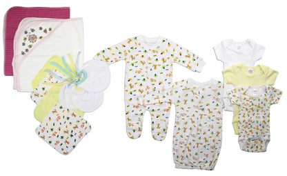 Newborn Baby Girls 14 Pc Layette Baby Shower Gift Set LS_0094