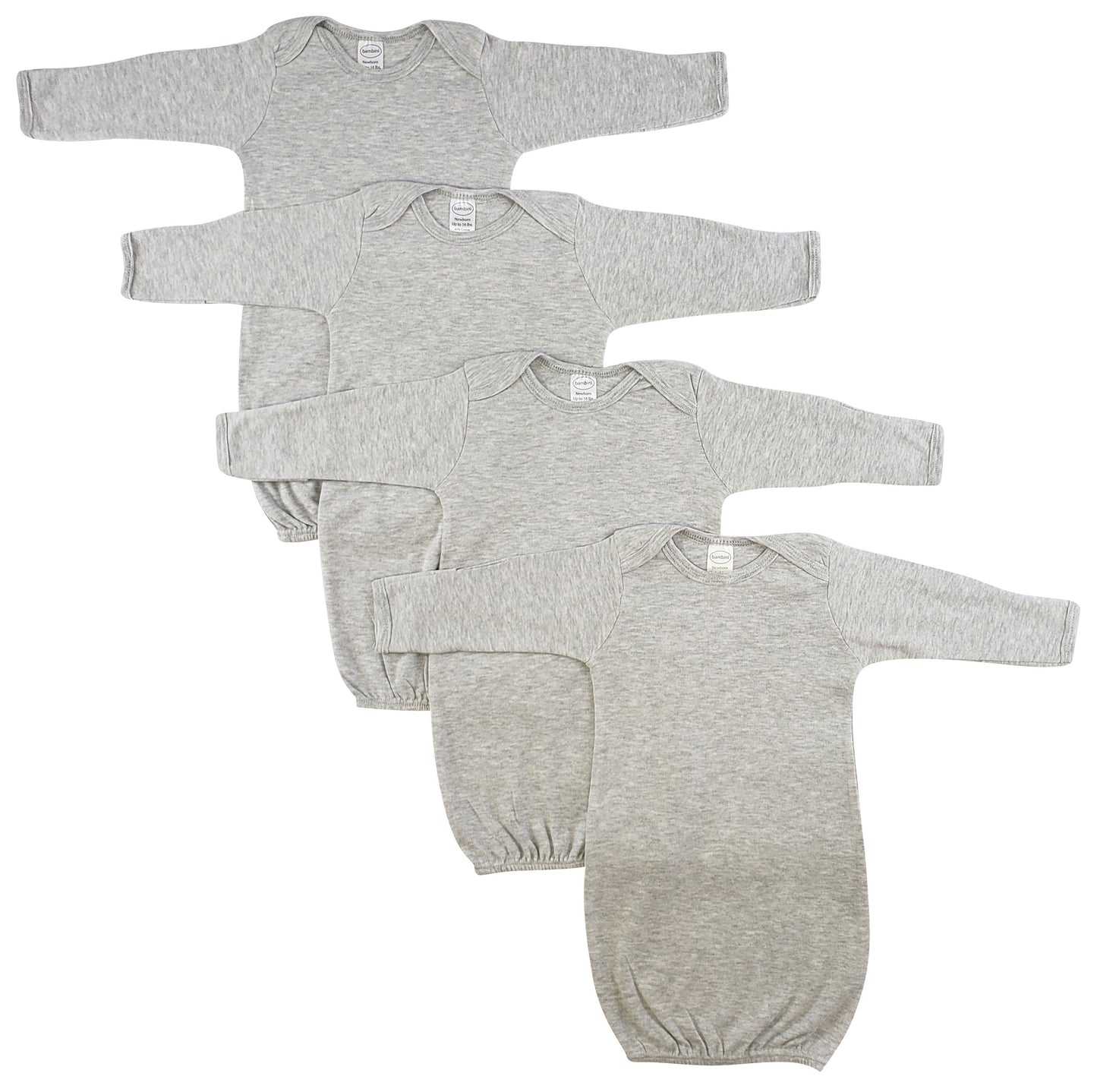 Newborn Baby 4 Piece Gown Set LS_0678